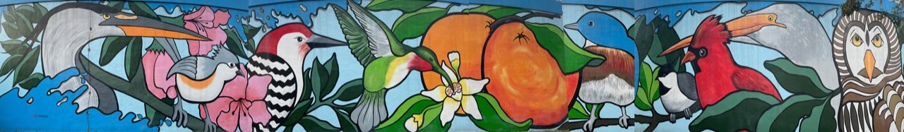 Water Tower mural, community service project