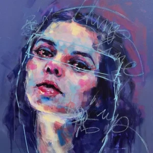 abstract portrait acrylic portrait workshop with corey moortgat