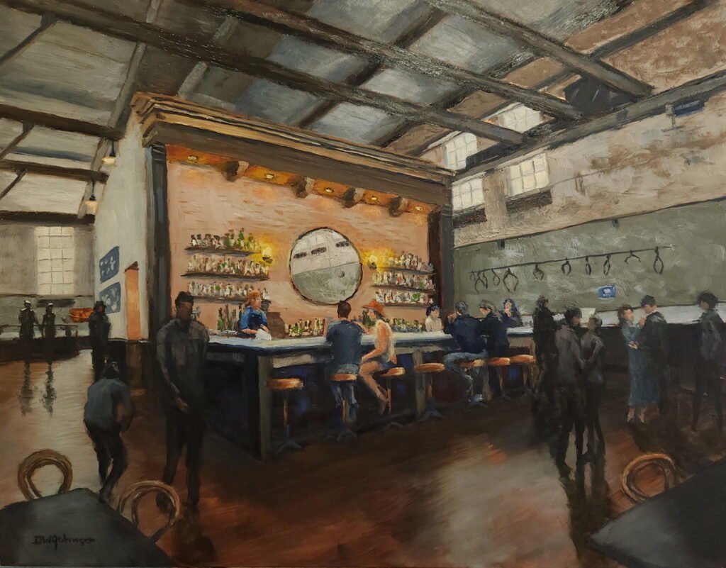 rendezvous at ice plant lo resdwjohnson 14x18 oil 1500