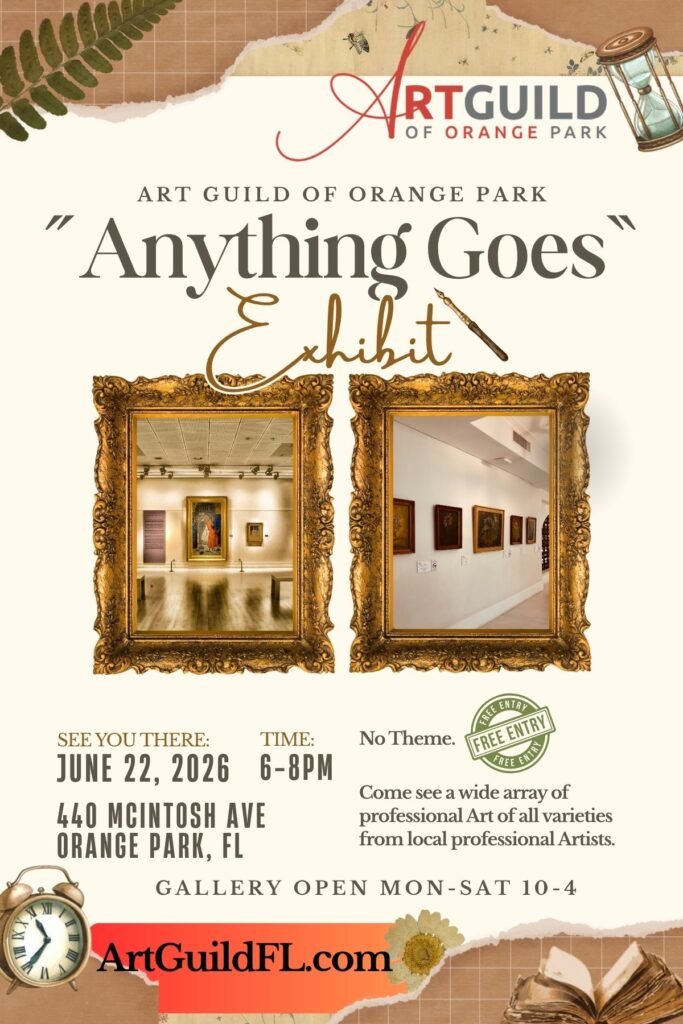 Anything Goes exhibit invitation